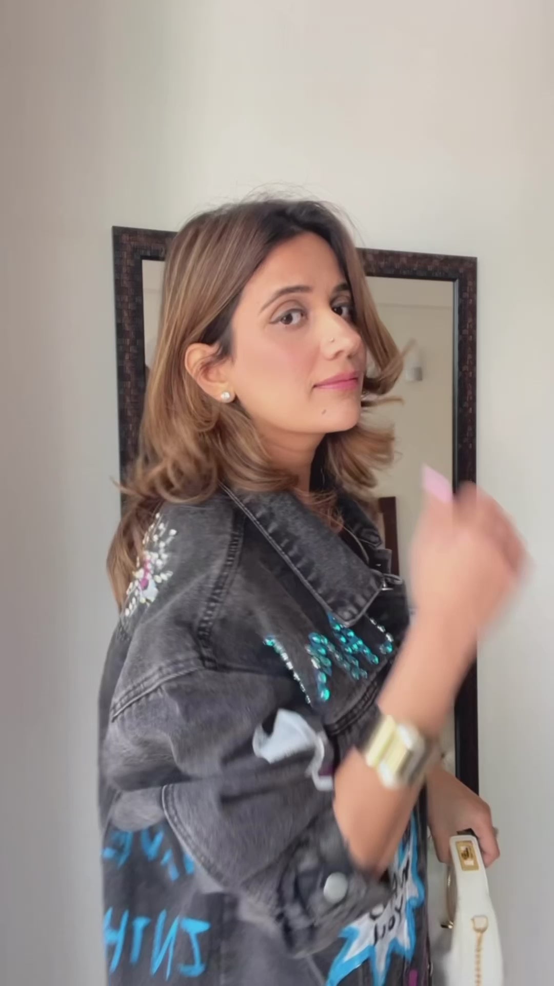 Black Oversized Denim Jacket