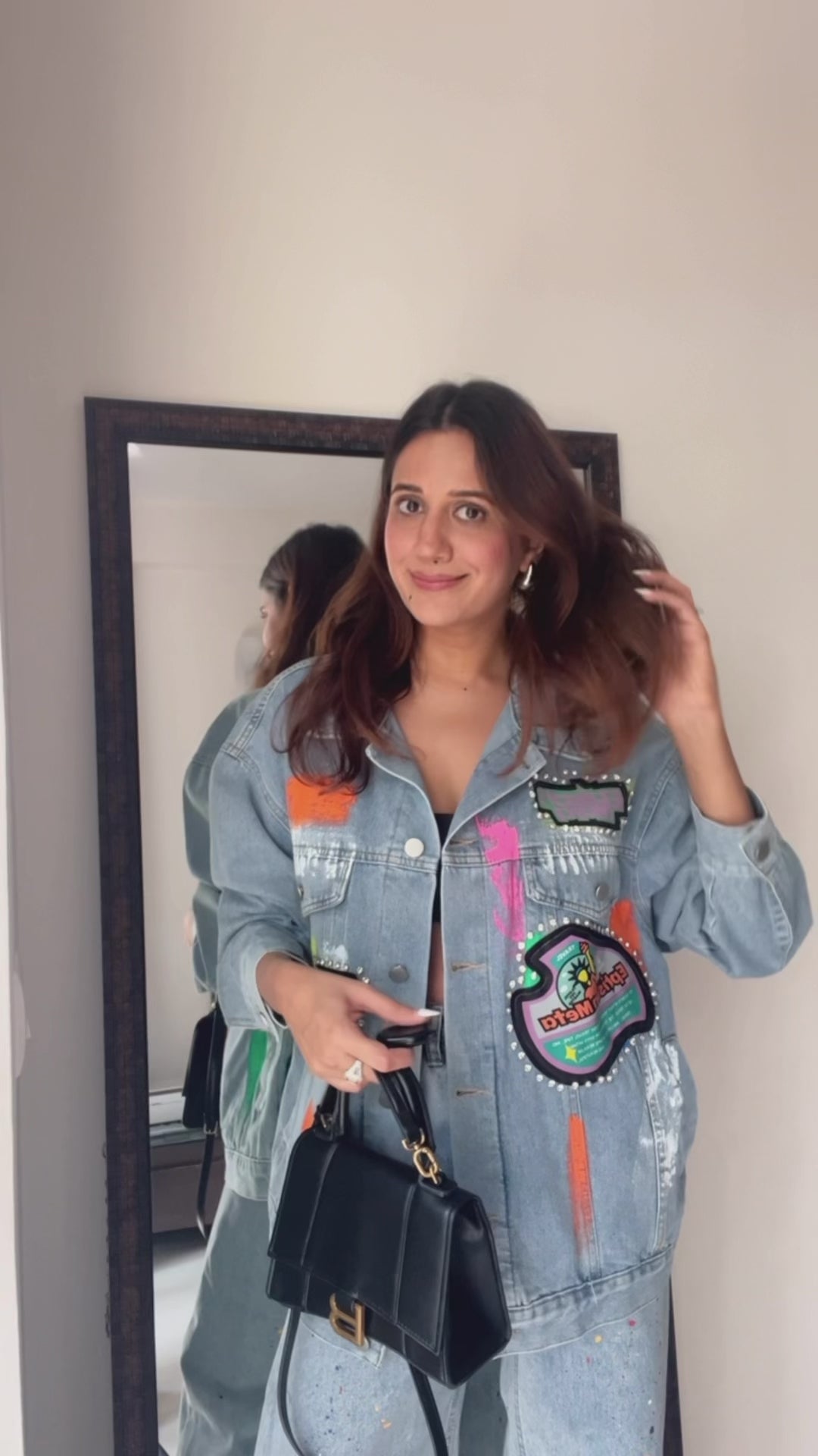 Classic Playful Denim Fall Jacket