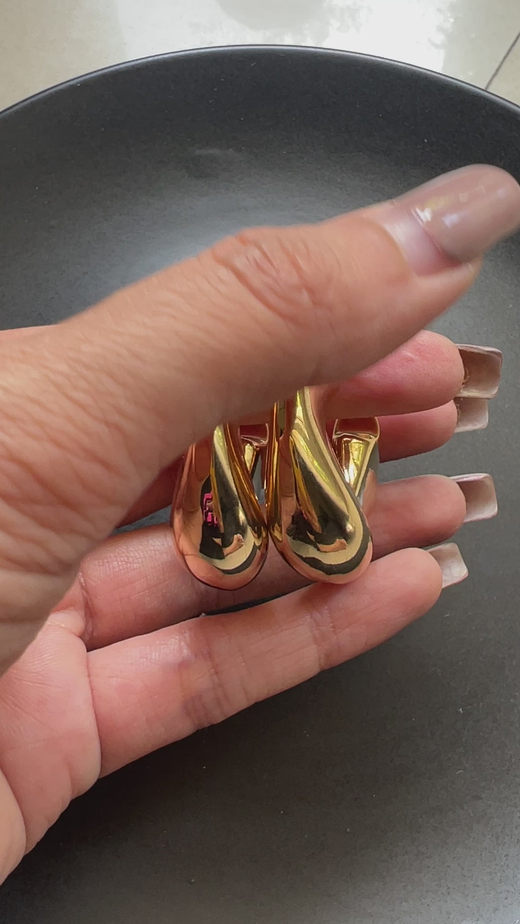Gold Statement Earrings