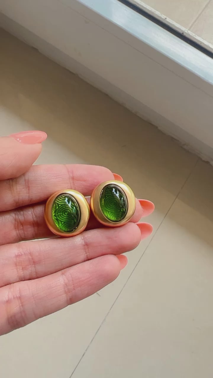 Green Earrings
