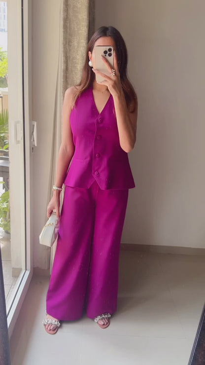 Halter Waist Coat Co-ord