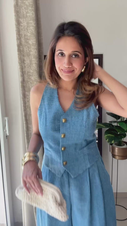 Sydney Denim Waistcoat Co-ord