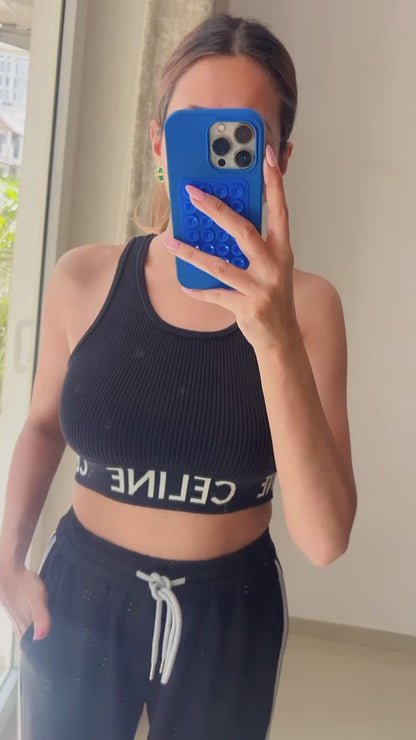 Ribbed crop top