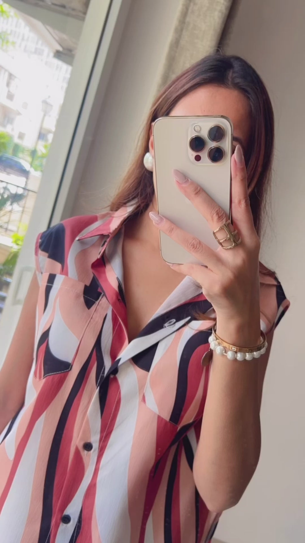 Printed Flaired Pants Co-ord